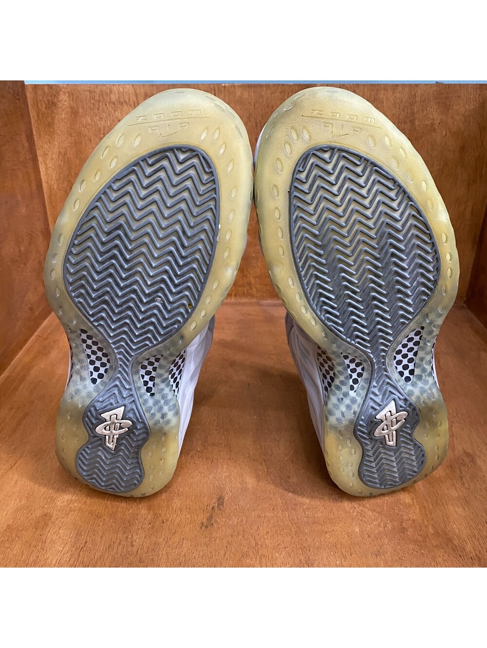 Nike Air Foamposite One Shoes Mens Sz 10.5 Premium Wolf Grey Sneakers 575420-007 - Picture 7 of 15